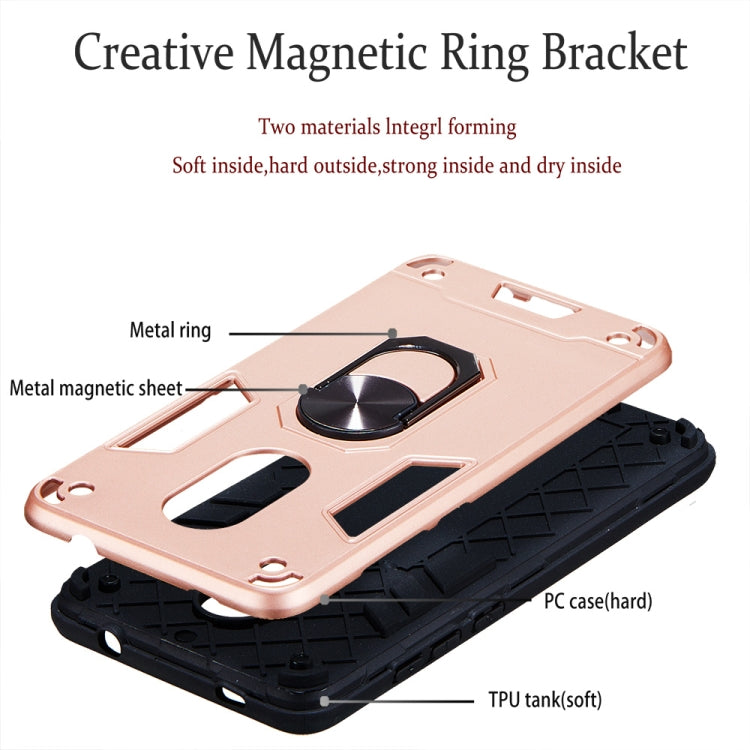 For Xiaomi Redmi Note 4 / Note 4X / Redmi 4(India) 2 in 1 Armour Series PC + TPU Protective Case with Ring Holder