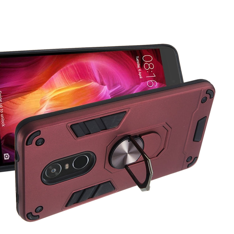 For Xiaomi Redmi Note 4 / Note 4X / Redmi 4(India) 2 in 1 Armour Series PC + TPU Protective Case with Ring Holder