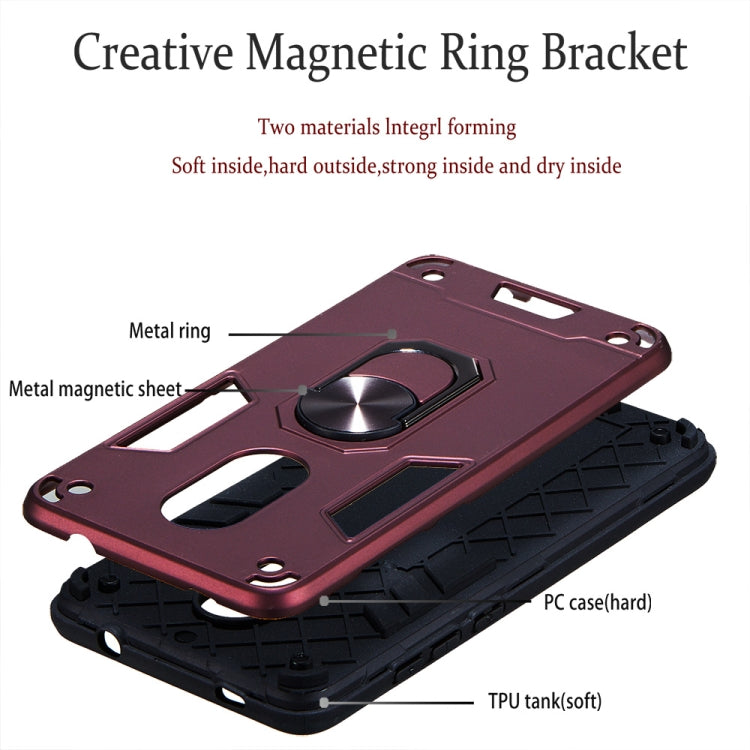 For Xiaomi Redmi Note 4 / Note 4X / Redmi 4(India) 2 in 1 Armour Series PC + TPU Protective Case with Ring Holder