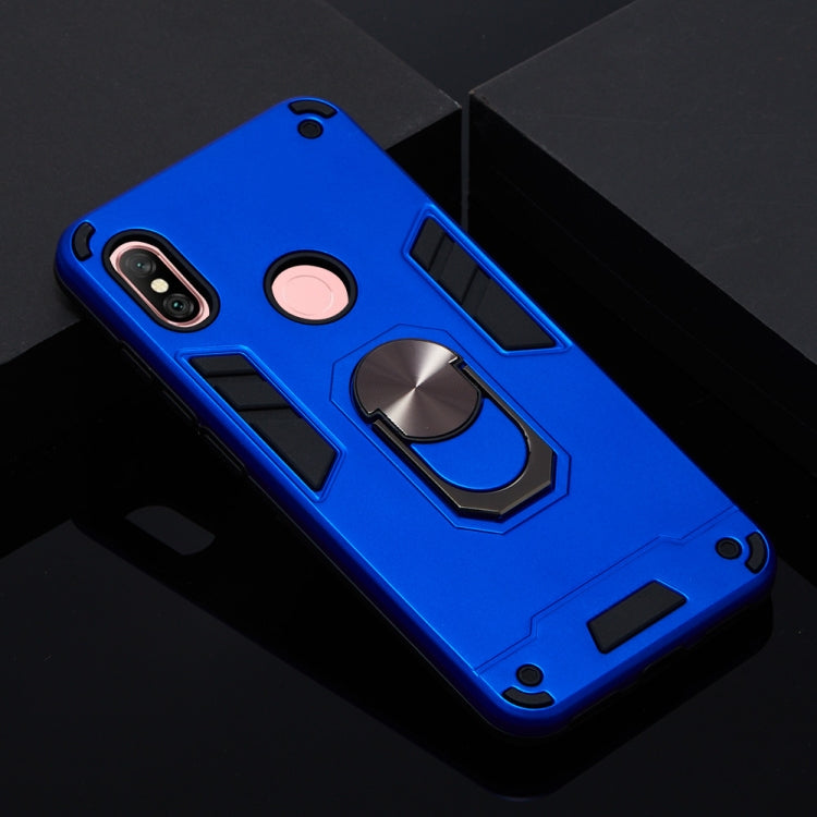For Xiaomi Redmi Note 6 / Note 6 Pro 2 in 1 Armour Series PC + TPU Protective Case with Ring Holder