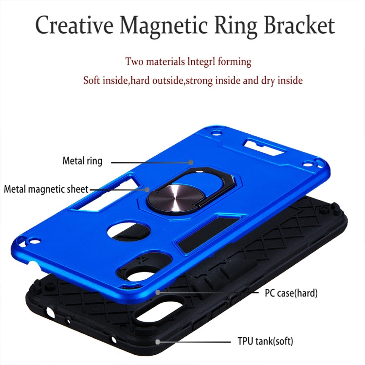 For Xiaomi Redmi Note 6 / Note 6 Pro 2 in 1 Armour Series PC + TPU Protective Case with Ring Holder