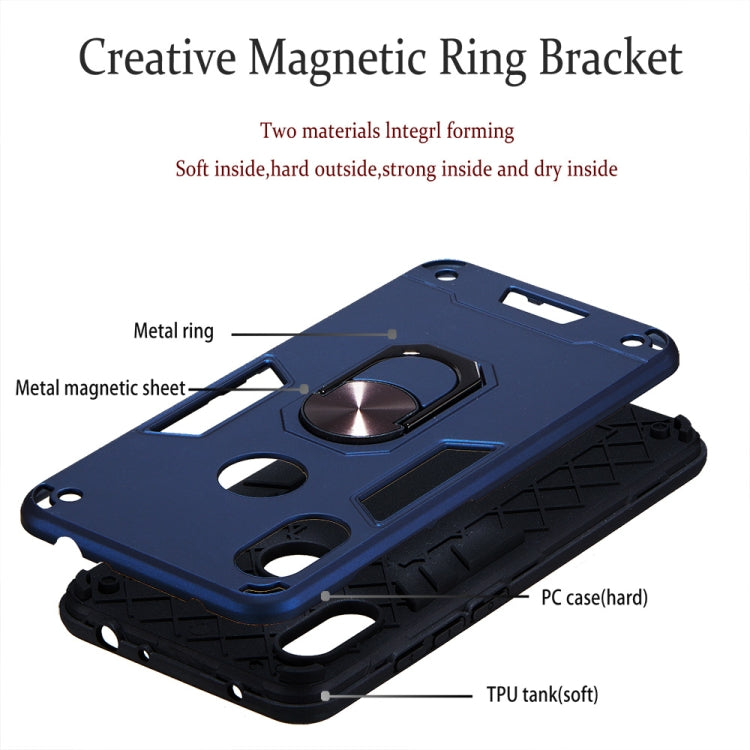 For Xiaomi Redmi Note 6 / Note 6 Pro 2 in 1 Armour Series PC + TPU Protective Case with Ring Holder