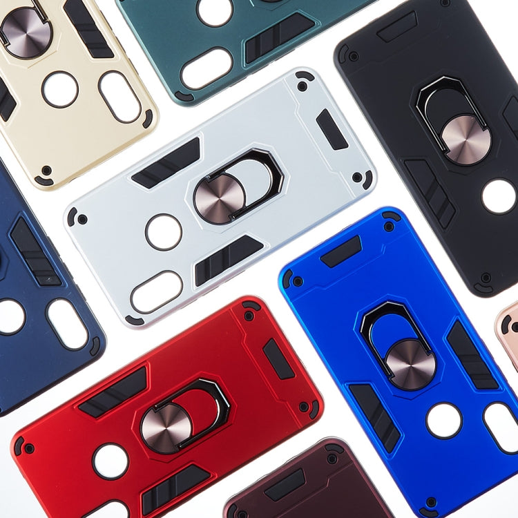 For Xiaomi Redmi Note 6 / Note 6 Pro 2 in 1 Armour Series PC + TPU Protective Case with Ring Holder