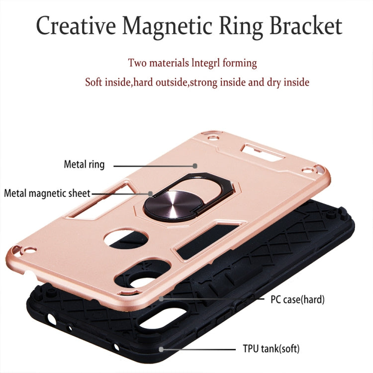 For Xiaomi Redmi Note 6 / Note 6 Pro 2 in 1 Armour Series PC + TPU Protective Case with Ring Holder