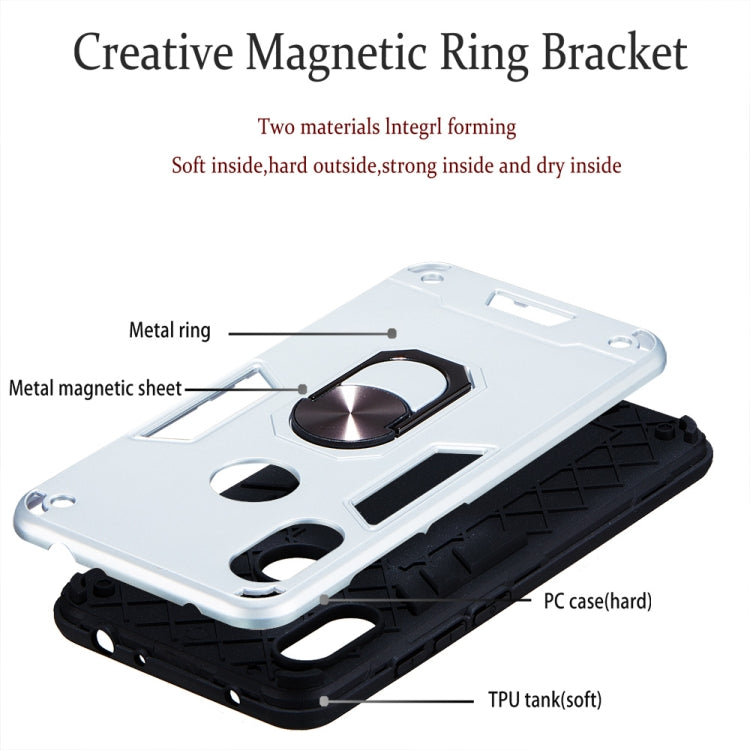 For Xiaomi Redmi Note 6 / Note 6 Pro 2 in 1 Armour Series PC + TPU Protective Case with Ring Holder