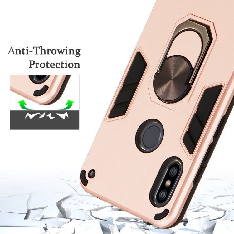 For Xiaomi Redmi Note 6 / Note 6 Pro 2 in 1 Armour Series PC + TPU Protective Case with Ring Holder