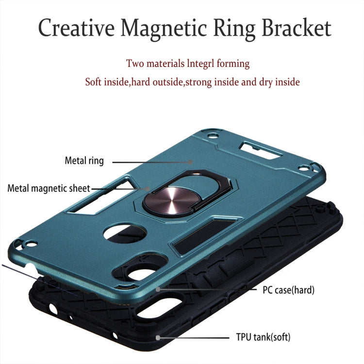 For Xiaomi Redmi Note 6 / Note 6 Pro 2 in 1 Armour Series PC + TPU Protective Case with Ring Holder