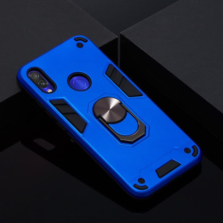 For Xiaomi Redmi Note 7 / Note 7 Pro / Note 7s 2 in 1 Armour Series PC + TPU Protective Case with Ring Holder