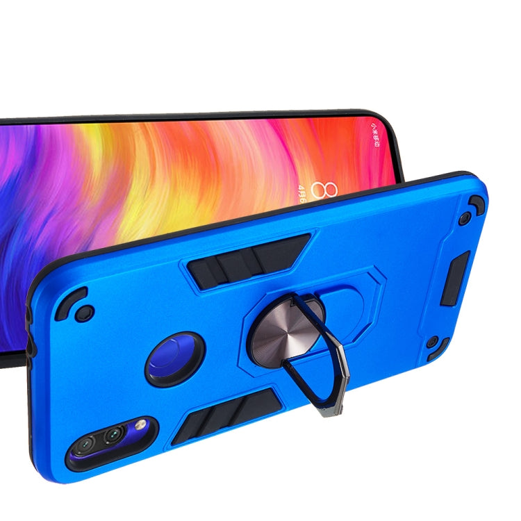 For Xiaomi Redmi Note 7 / Note 7 Pro / Note 7s 2 in 1 Armour Series PC + TPU Protective Case with Ring Holder