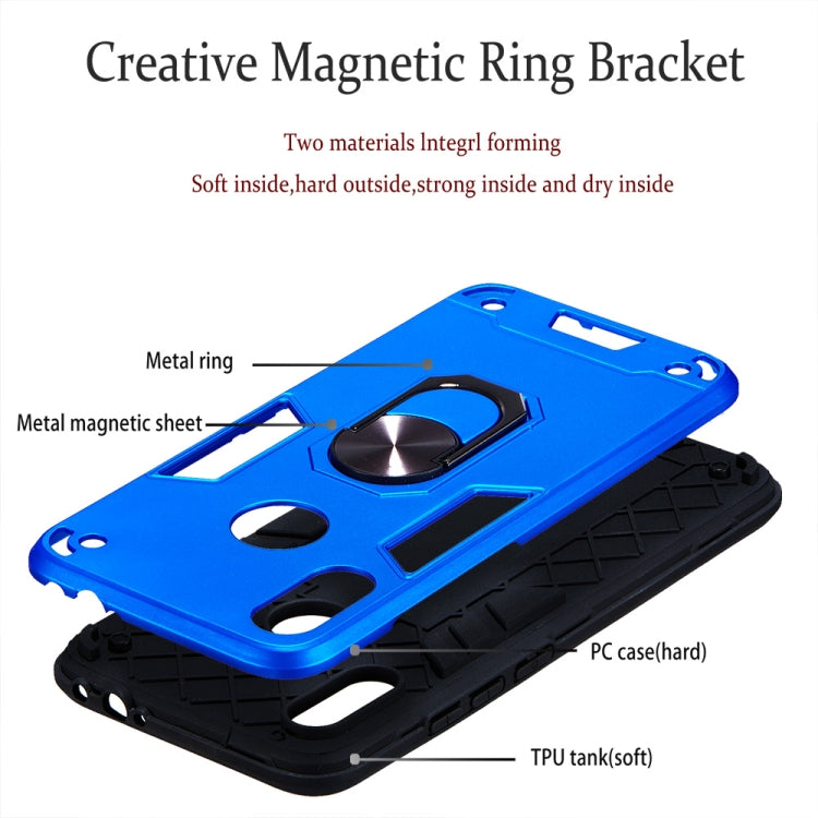 For Xiaomi Redmi Note 7 / Note 7 Pro / Note 7s 2 in 1 Armour Series PC + TPU Protective Case with Ring Holder