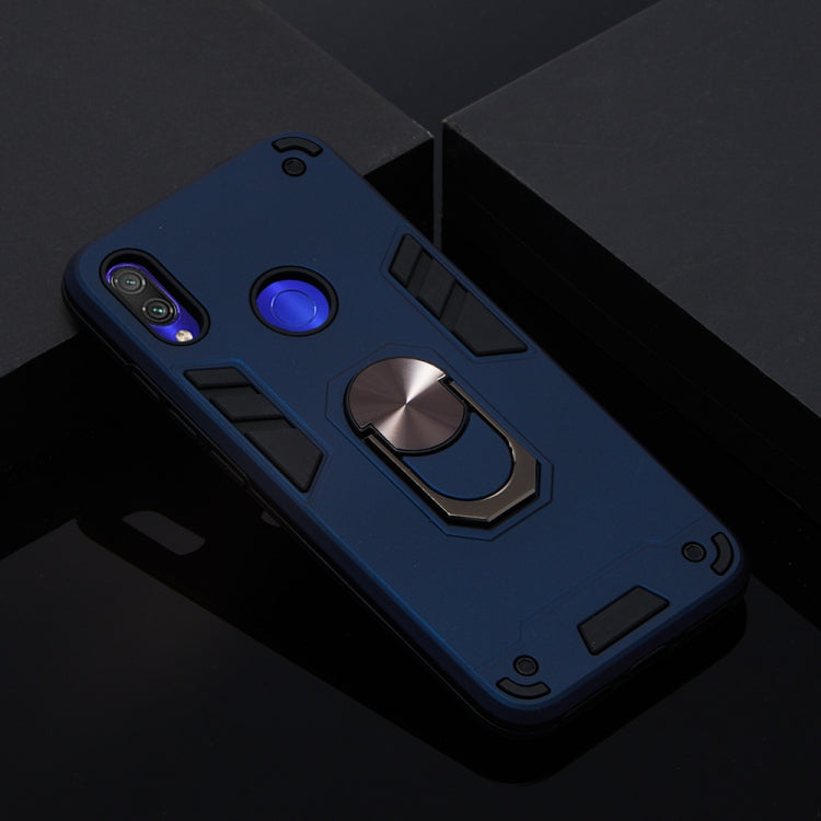 For Xiaomi Redmi Note 7 / Note 7 Pro / Note 7s 2 in 1 Armour Series PC + TPU Protective Case with Ring Holder