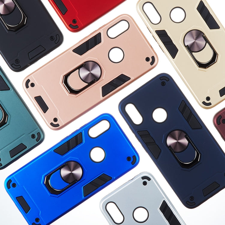 For Xiaomi Redmi Note 7 / Note 7 Pro / Note 7s 2 in 1 Armour Series PC + TPU Protective Case with Ring Holder