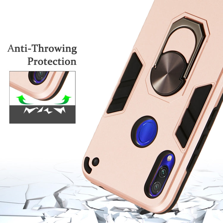 For Xiaomi Redmi Note 7 / Note 7 Pro / Note 7s 2 in 1 Armour Series PC + TPU Protective Case with Ring Holder