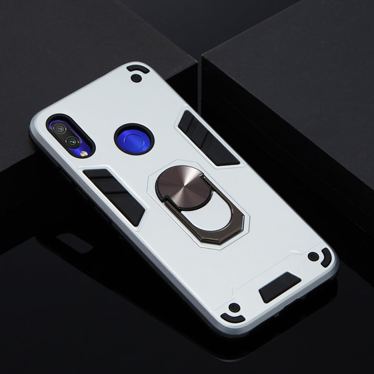 For Xiaomi Redmi Note 7 / Note 7 Pro / Note 7s 2 in 1 Armour Series PC + TPU Protective Case with Ring Holder