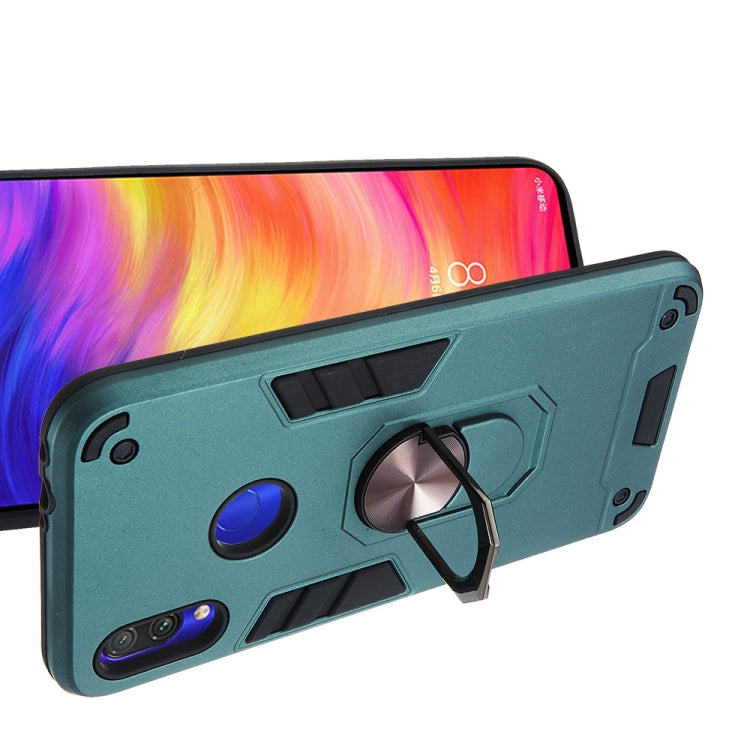 For Xiaomi Redmi Note 7 / Note 7 Pro / Note 7s 2 in 1 Armour Series PC + TPU Protective Case with Ring Holder