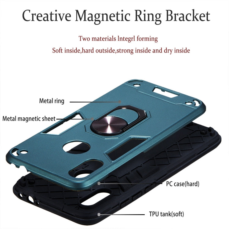 For Xiaomi Redmi Note 7 / Note 7 Pro / Note 7s 2 in 1 Armour Series PC + TPU Protective Case with Ring Holder