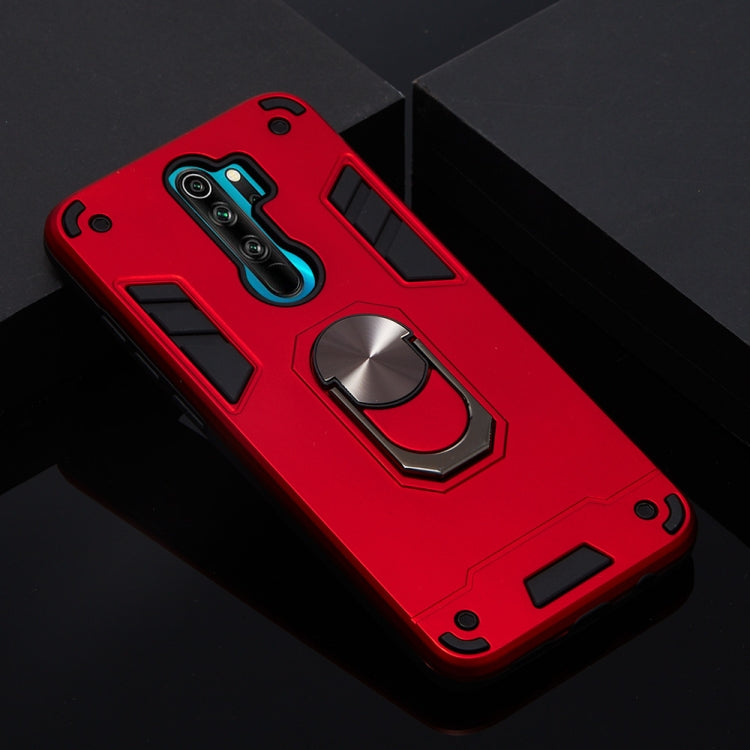 For Xiaomi Redmi Note 8 Pro 2 in 1 Armour Series PC + TPU Protective Case with Ring Holder