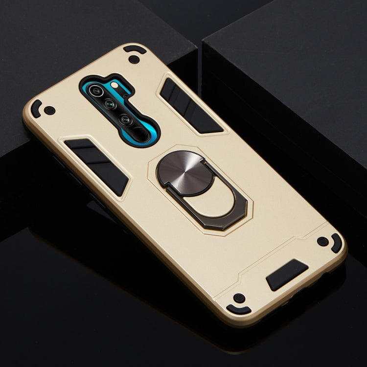 For Xiaomi Redmi Note 8 Pro 2 in 1 Armour Series PC + TPU Protective Case with Ring Holder