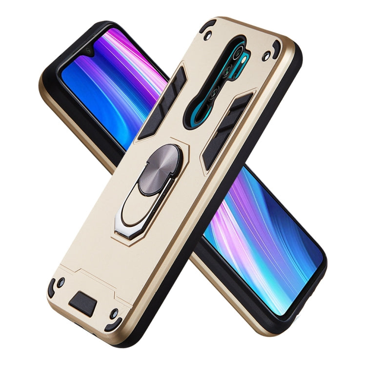 For Xiaomi Redmi Note 8 Pro 2 in 1 Armour Series PC + TPU Protective Case with Ring Holder