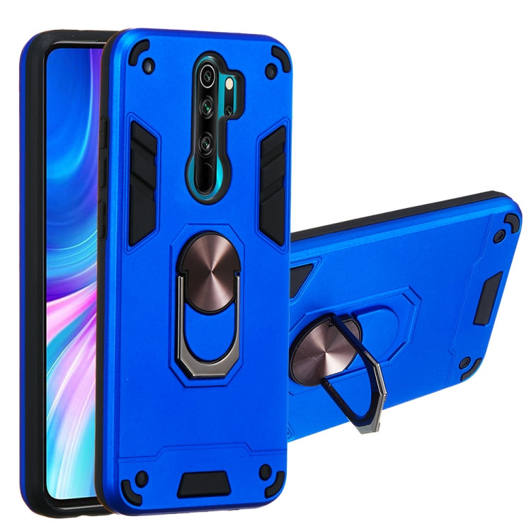 For Xiaomi Redmi Note 8 Pro 2 in 1 Armour Series PC + TPU Protective Case with Ring Holder