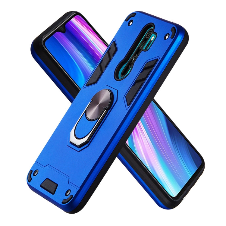 For Xiaomi Redmi Note 8 Pro 2 in 1 Armour Series PC + TPU Protective Case with Ring Holder