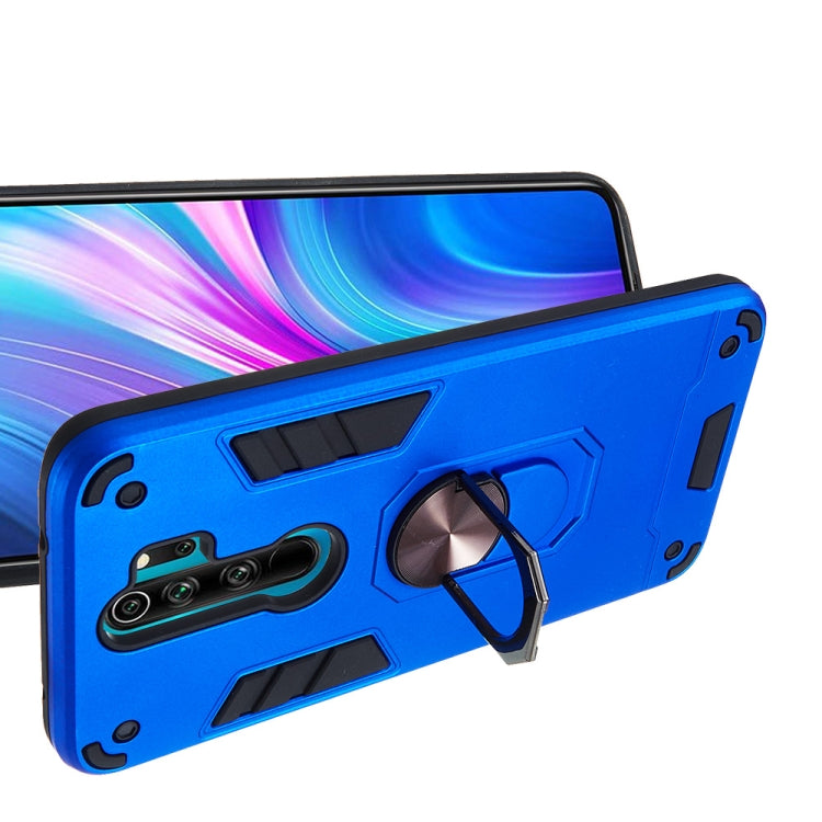 For Xiaomi Redmi Note 8 Pro 2 in 1 Armour Series PC + TPU Protective Case with Ring Holder