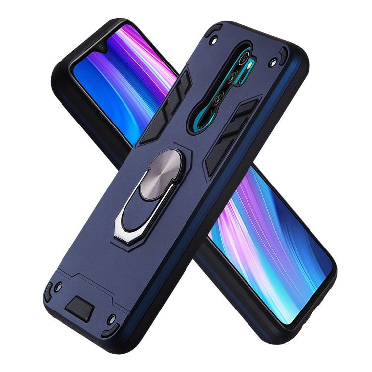 For Xiaomi Redmi Note 8 Pro 2 in 1 Armour Series PC + TPU Protective Case with Ring Holder