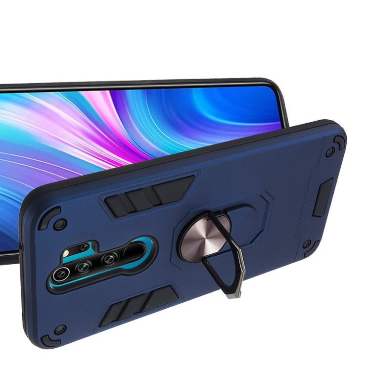 For Xiaomi Redmi Note 8 Pro 2 in 1 Armour Series PC + TPU Protective Case with Ring Holder