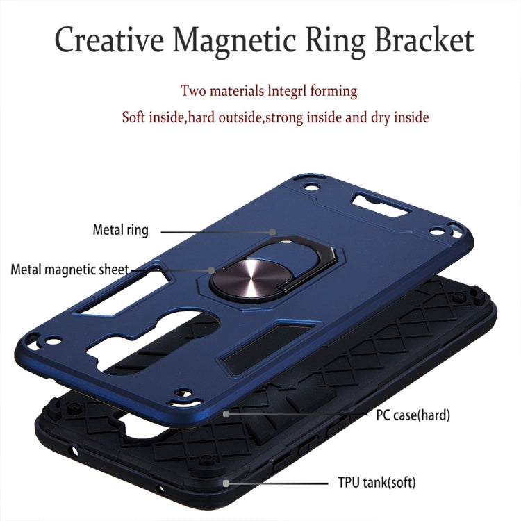 For Xiaomi Redmi Note 8 Pro 2 in 1 Armour Series PC + TPU Protective Case with Ring Holder