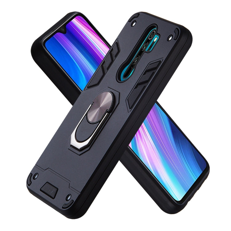 For Xiaomi Redmi Note 8 Pro 2 in 1 Armour Series PC + TPU Protective Case with Ring Holder