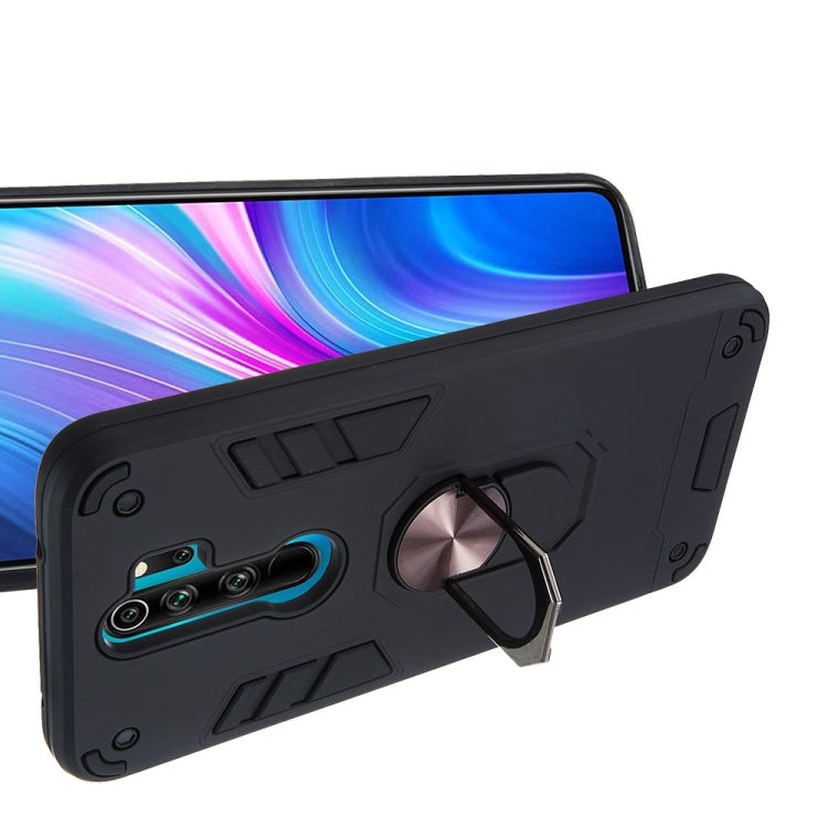 For Xiaomi Redmi Note 8 Pro 2 in 1 Armour Series PC + TPU Protective Case with Ring Holder