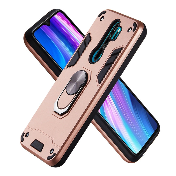 For Xiaomi Redmi Note 8 Pro 2 in 1 Armour Series PC + TPU Protective Case with Ring Holder
