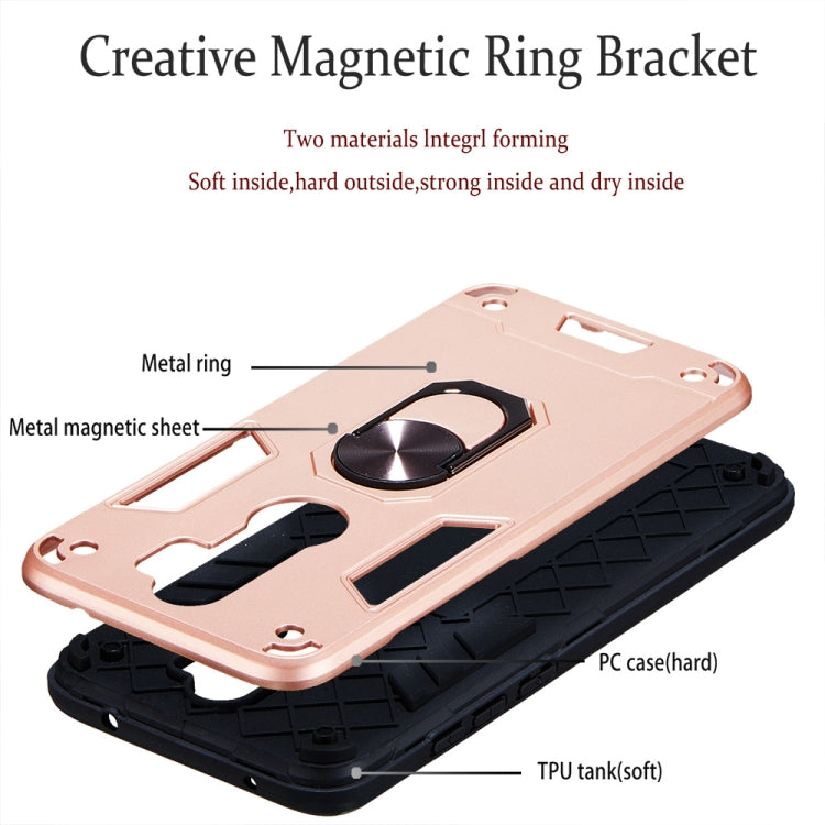 For Xiaomi Redmi Note 8 Pro 2 in 1 Armour Series PC + TPU Protective Case with Ring Holder