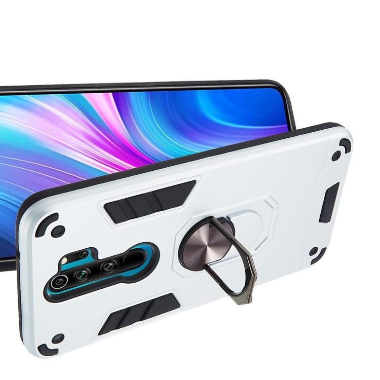 For Xiaomi Redmi Note 8 Pro 2 in 1 Armour Series PC + TPU Protective Case with Ring Holder