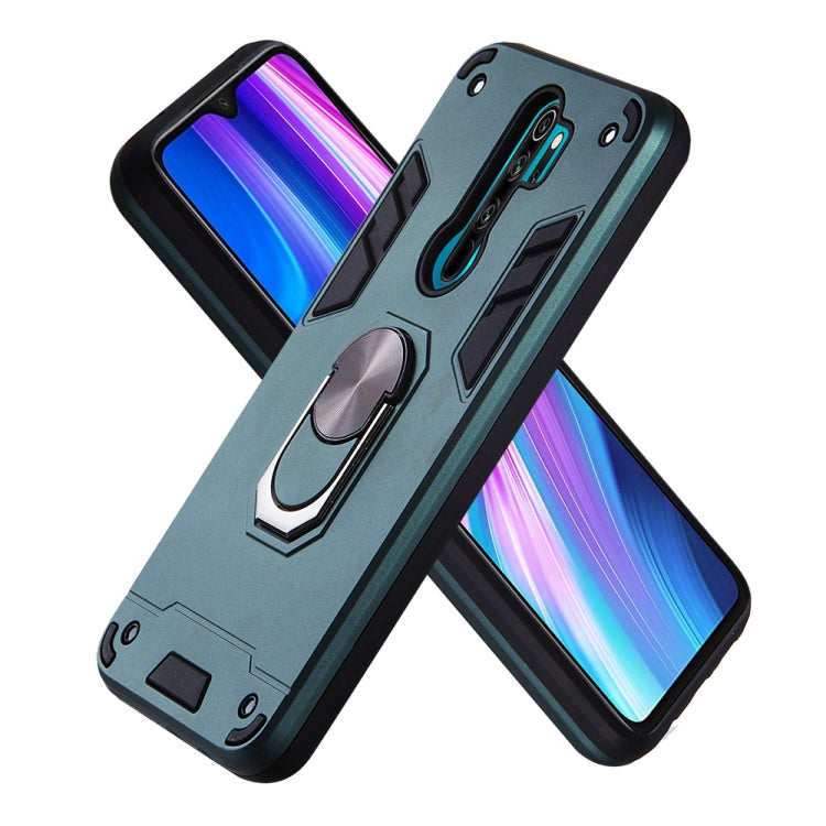 For Xiaomi Redmi Note 8 Pro 2 in 1 Armour Series PC + TPU Protective Case with Ring Holder