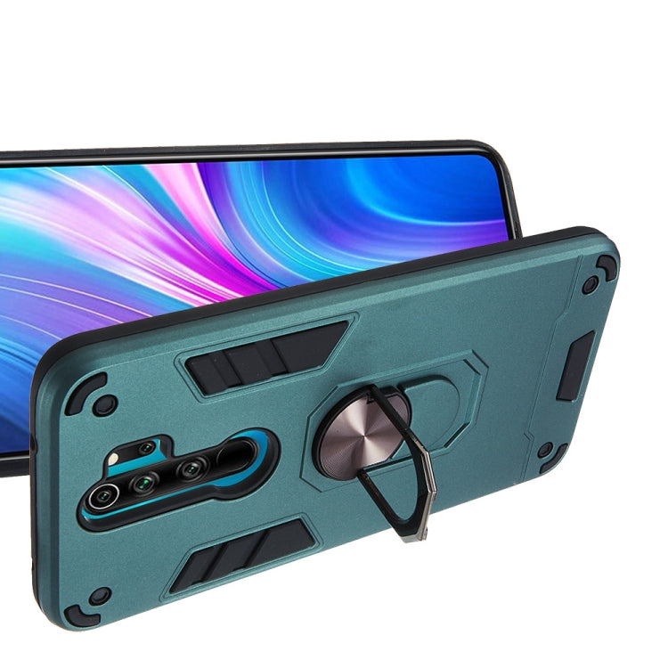 For Xiaomi Redmi Note 8 Pro 2 in 1 Armour Series PC + TPU Protective Case with Ring Holder
