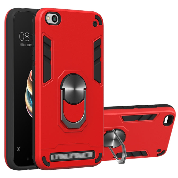 For Xiaomi Redmi 5A / 5A Prime / Y1 2 in 1 Armour Series PC + TPU Protective Case with Ring Holder