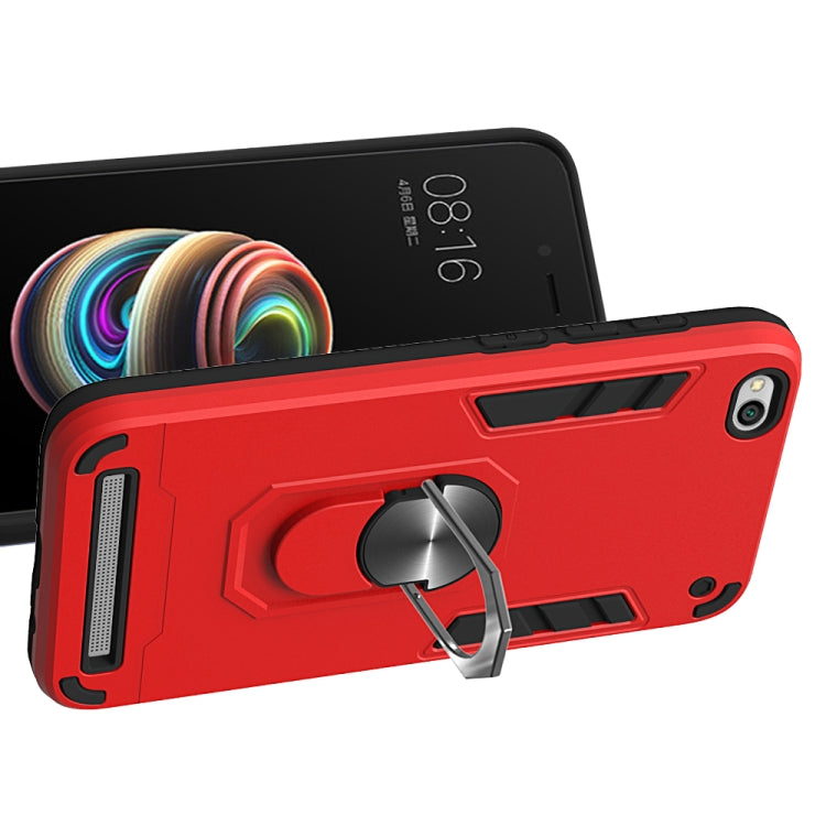 For Xiaomi Redmi 5A / 5A Prime / Y1 2 in 1 Armour Series PC + TPU Protective Case with Ring Holder