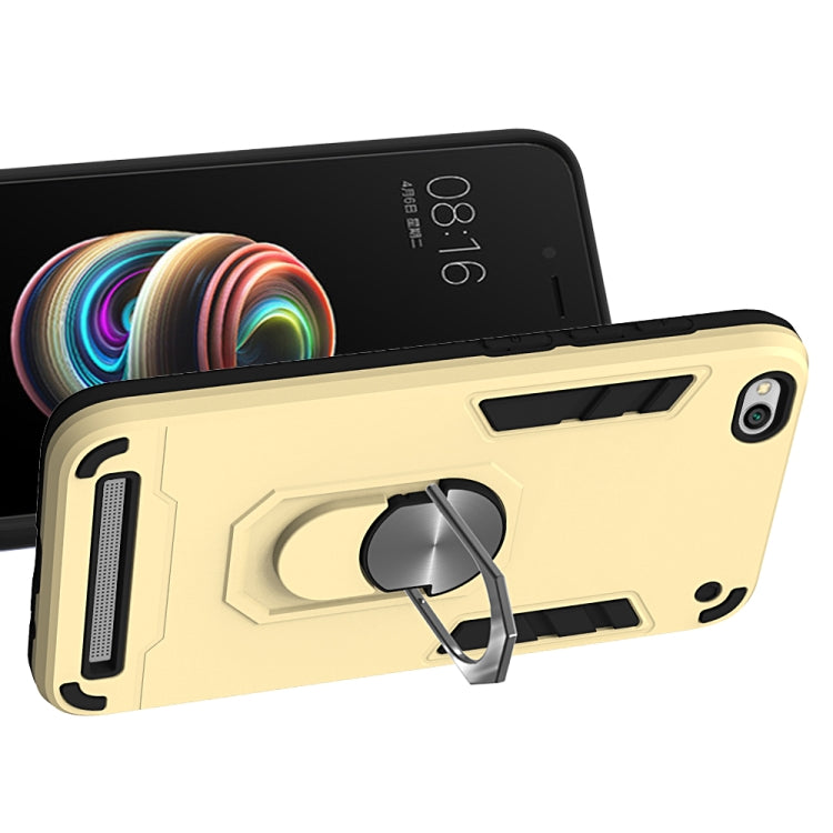 For Xiaomi Redmi 5A / 5A Prime / Y1 2 in 1 Armour Series PC + TPU Protective Case with Ring Holder