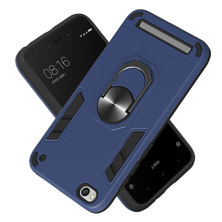 For Xiaomi Redmi 5A / 5A Prime / Y1 2 in 1 Armour Series PC + TPU Protective Case with Ring Holder