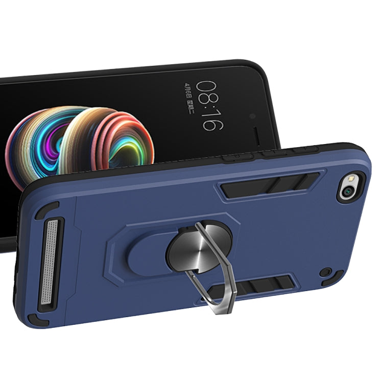 For Xiaomi Redmi 5A / 5A Prime / Y1 2 in 1 Armour Series PC + TPU Protective Case with Ring Holder