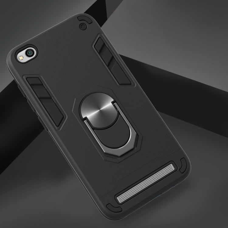 For Xiaomi Redmi 5A / 5A Prime / Y1 2 in 1 Armour Series PC + TPU Protective Case with Ring Holder