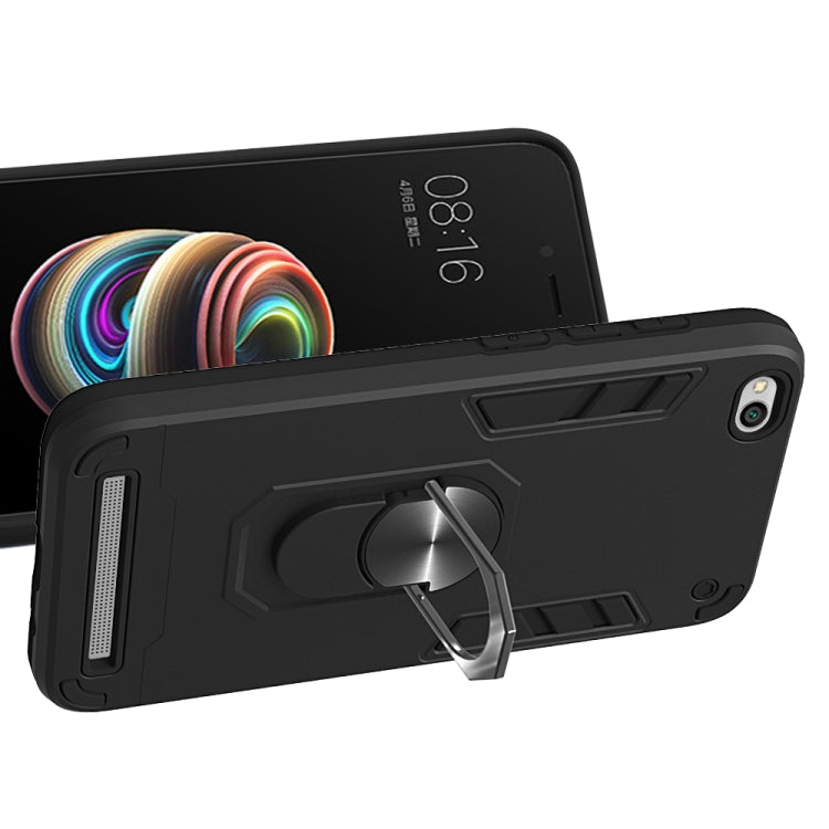 For Xiaomi Redmi 5A / 5A Prime / Y1 2 in 1 Armour Series PC + TPU Protective Case with Ring Holder