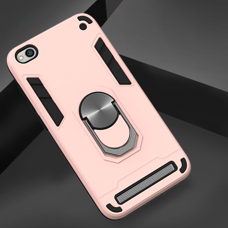 For Xiaomi Redmi 5A / 5A Prime / Y1 2 in 1 Armour Series PC + TPU Protective Case with Ring Holder