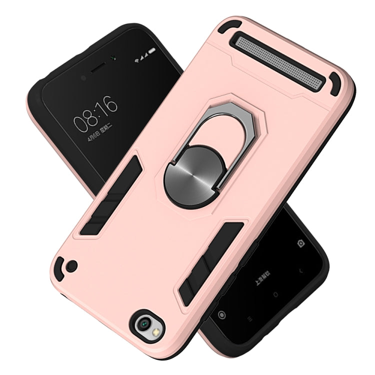 For Xiaomi Redmi 5A / 5A Prime / Y1 2 in 1 Armour Series PC + TPU Protective Case with Ring Holder