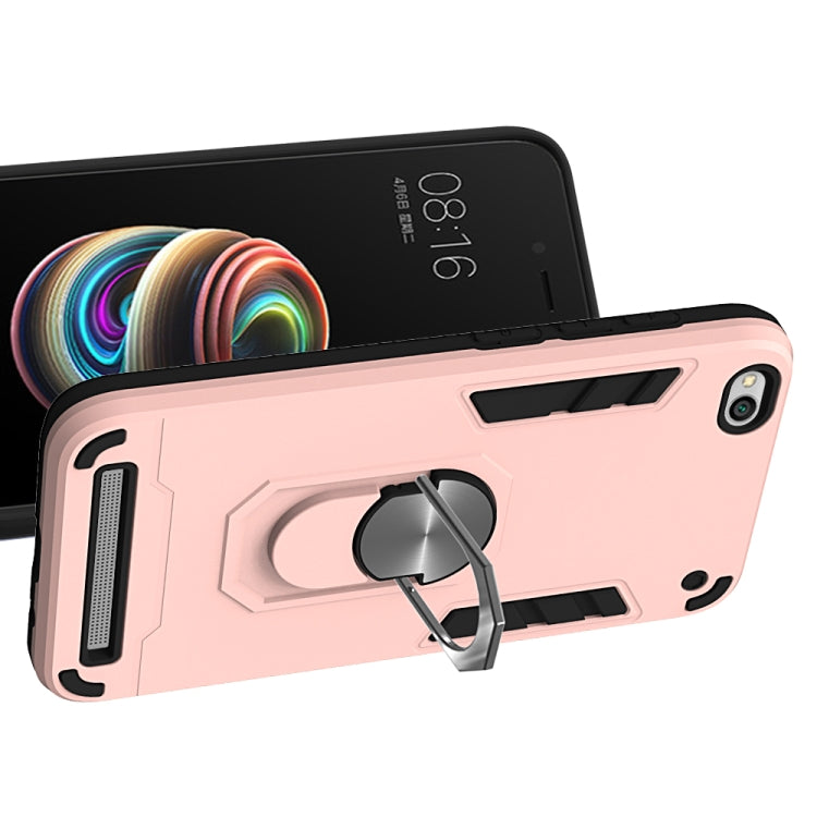 For Xiaomi Redmi 5A / 5A Prime / Y1 2 in 1 Armour Series PC + TPU Protective Case with Ring Holder