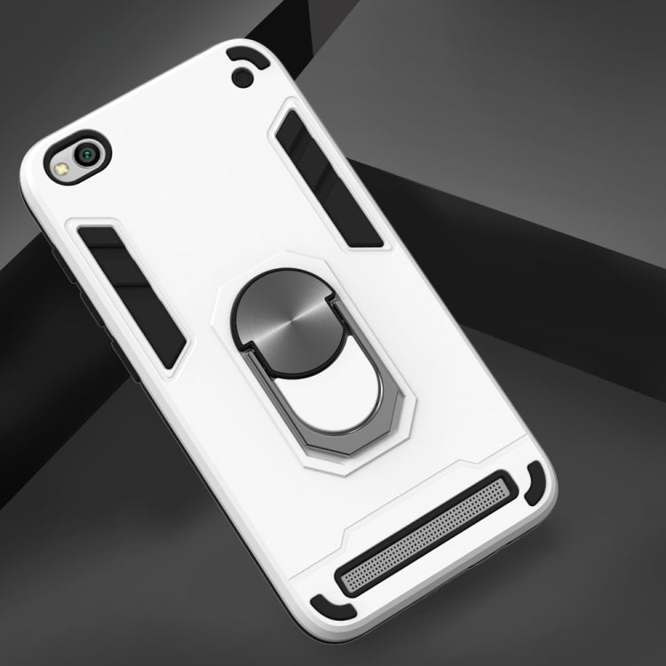 For Xiaomi Redmi 5A / 5A Prime / Y1 2 in 1 Armour Series PC + TPU Protective Case with Ring Holder