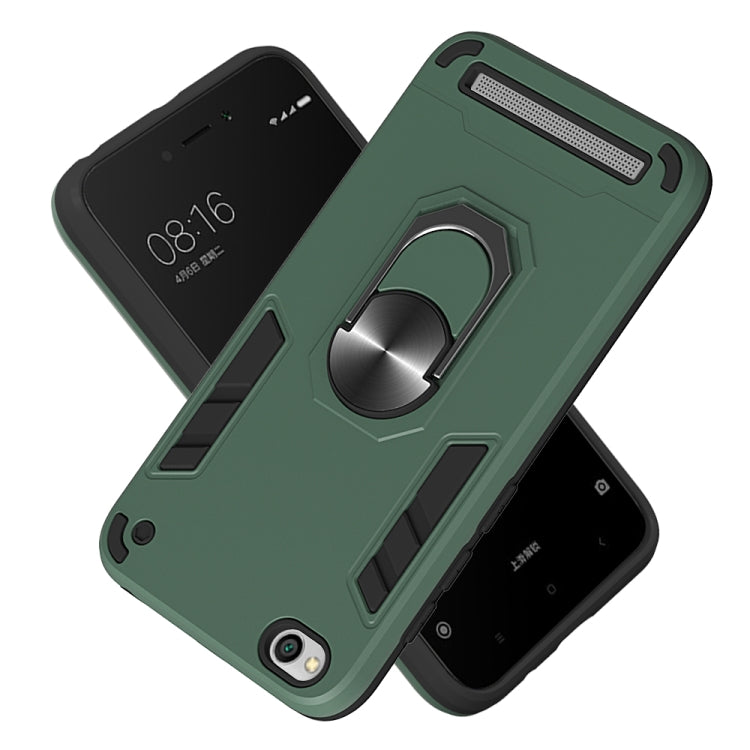 For Xiaomi Redmi 5A / 5A Prime / Y1 2 in 1 Armour Series PC + TPU Protective Case with Ring Holder