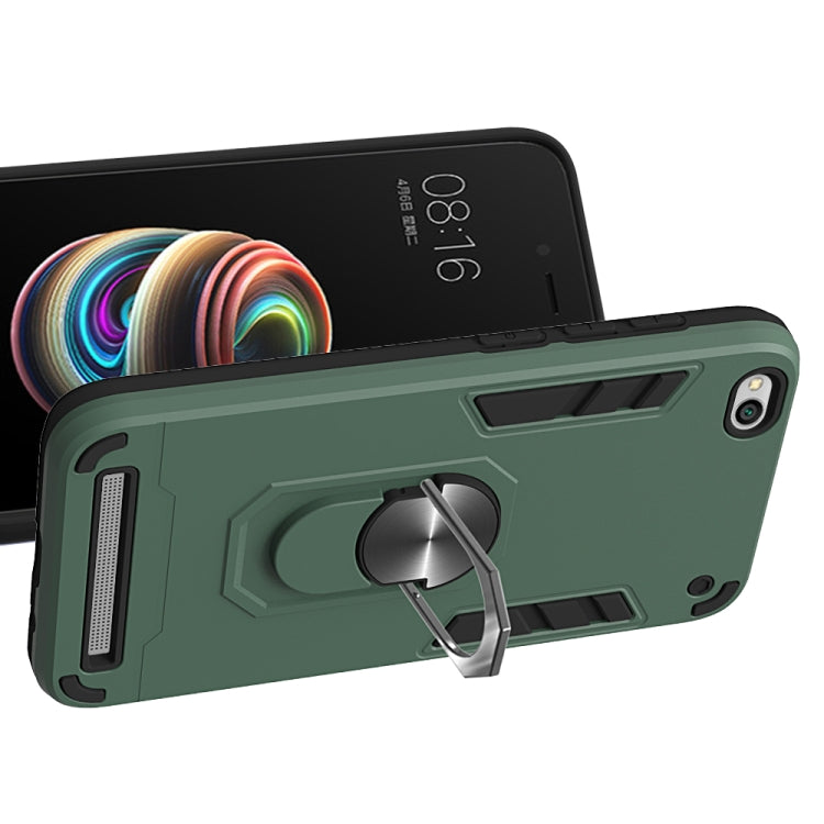 For Xiaomi Redmi 5A / 5A Prime / Y1 2 in 1 Armour Series PC + TPU Protective Case with Ring Holder