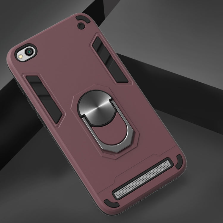 For Xiaomi Redmi 5A / 5A Prime / Y1 2 in 1 Armour Series PC + TPU Protective Case with Ring Holder